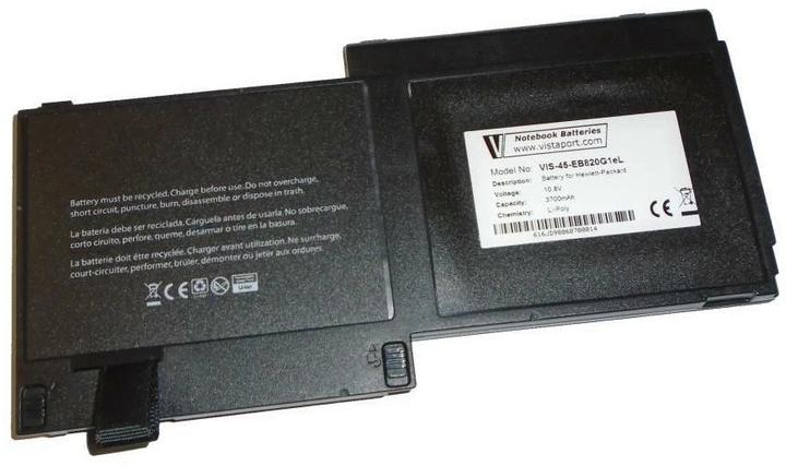 Image du produit Vistaport Batterie pour HP Elitebook 810 G1 810 G2 810 G3 (3 cabines, 3700 mAh)