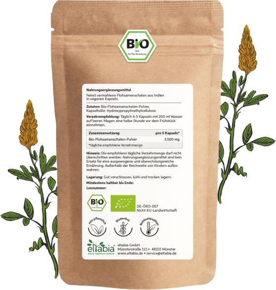 Actual product image Eltabia Psyllium husks (200 Piece, Capsules)