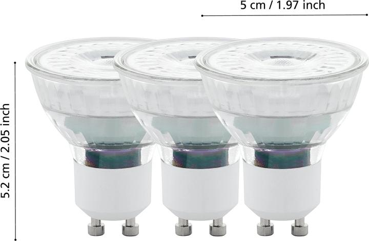 Produktbild EGLO Leuchtmittel (GU10, 4.90 W, 345 lm, 108 x, F)