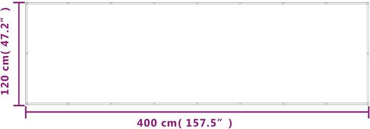 Image du produit vidaXL Balkon-Sichtschutz 100 % Polyester-Oxford (400 cm)