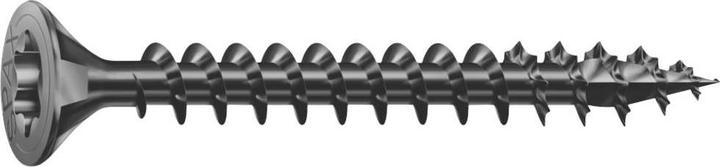 Produktbild Spax Senkmultikopf T-Star Plus T20 Vollgewinde Schwarz Verzinkt (200 Schrauben pro Stück)