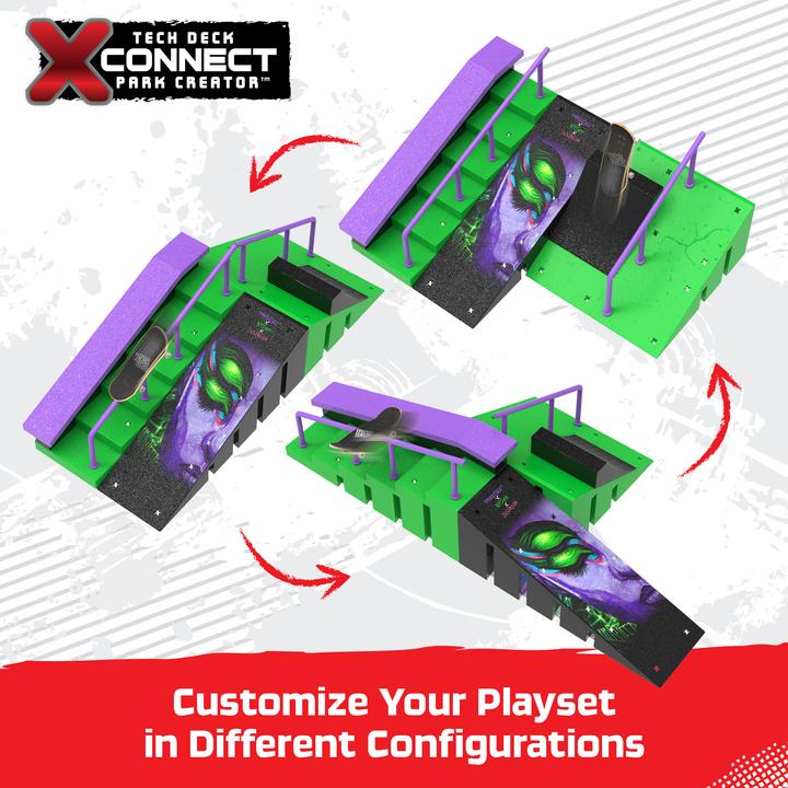 Produktbild Spin Master Tech Deck, Nyjah Rail Shredder Skatepark, X-Connect Park Creator