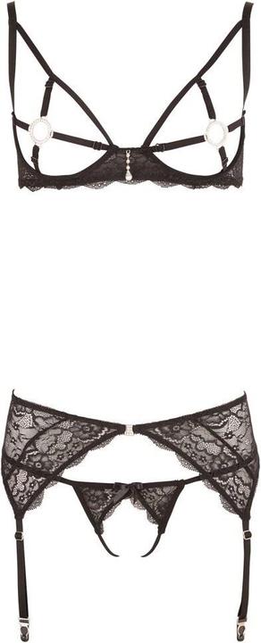 Productafbeelding Abierta Fina Spitzen Straps Set 3-teilig (XL)