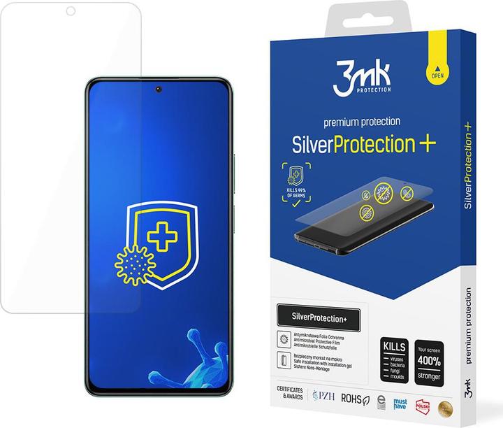 Produktbild 3MK Silver Protect+ Xiaomi POCO F4 5G Folia antymikrobowa montowana na mokro (1 Stück, Xiaomi Poco  M4 5G)