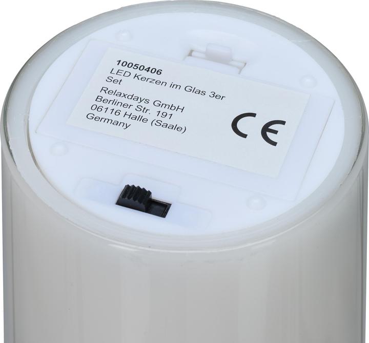 Produktbild Relaxdays 3x LED-Kerzen (3 x)