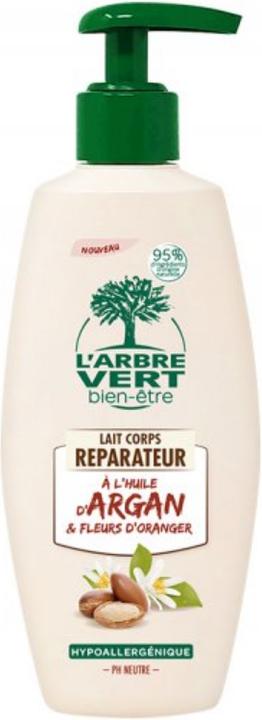 Actual product image L'arbre vert Eco body milk nourishing argan oil french (Body cream, 250 ml)