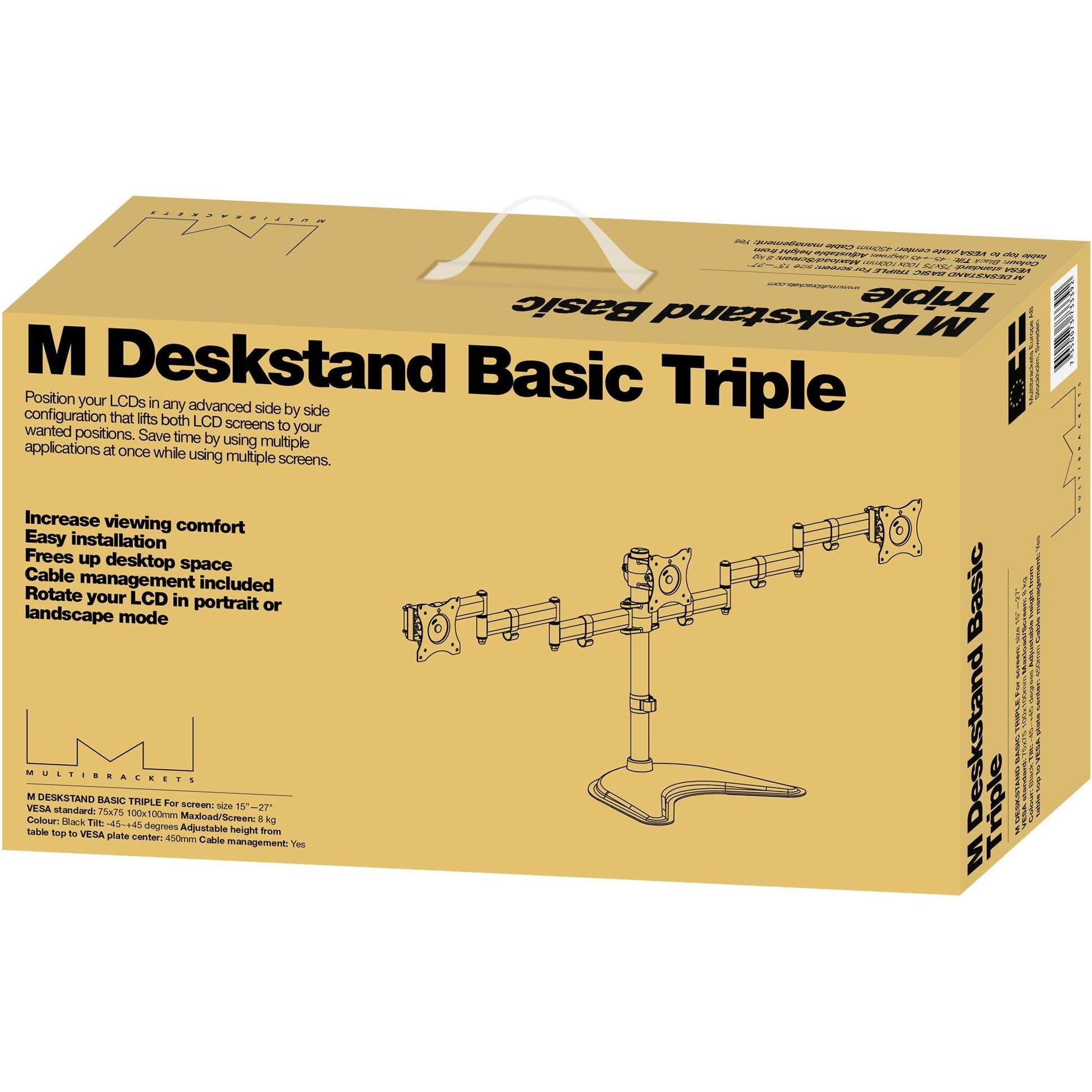 Thumbnail - Multibrackets MB Tischständer (Tisch, 27"), Monitor Halterung, Schwarz