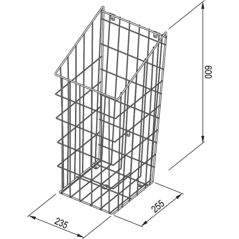 OK-Line, Portabiancheria, Draht-Wäschekorb