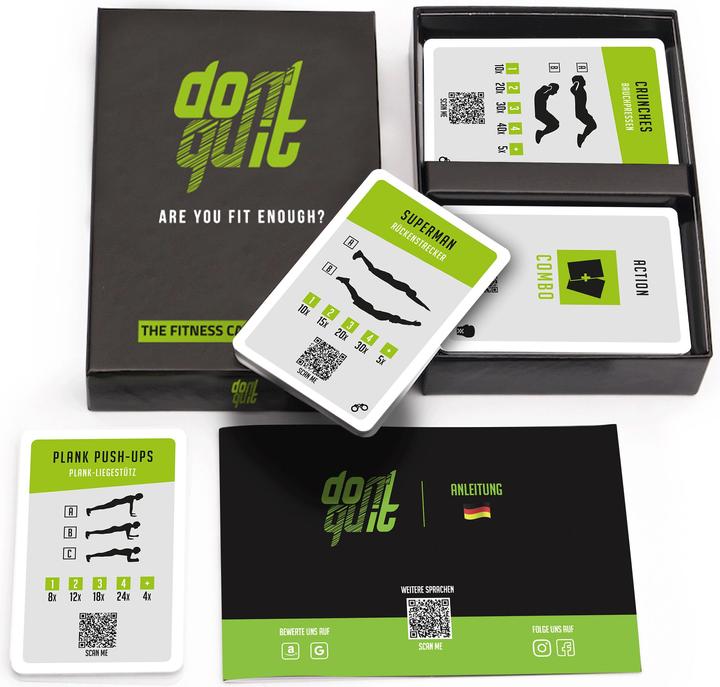 Actual product image Survivor GbR Fitness card game