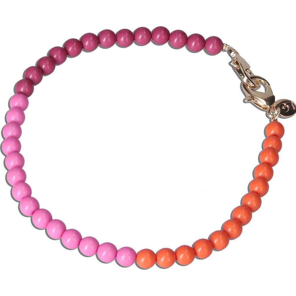 Casetastic Wrist band Beads - Orange/Pink/Purple (30cm), Accessori per cellulare, Multicolore