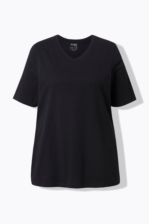 Produktbild Ulla Popken T-Shirts, 2er-Pack, V-Ausschnitt, Halbarm (42, 44)