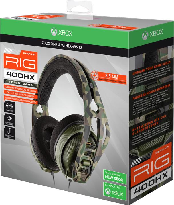 Actual product image Nacon Gaming RIG 400HX Stereo Gaming Headset - camo forest (Cable)