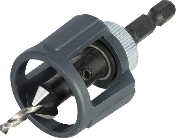 Actual product image wolfcraft 1 pilot drill with countersink+depth gauge ø3,2x12mm (3.2-12 mm)