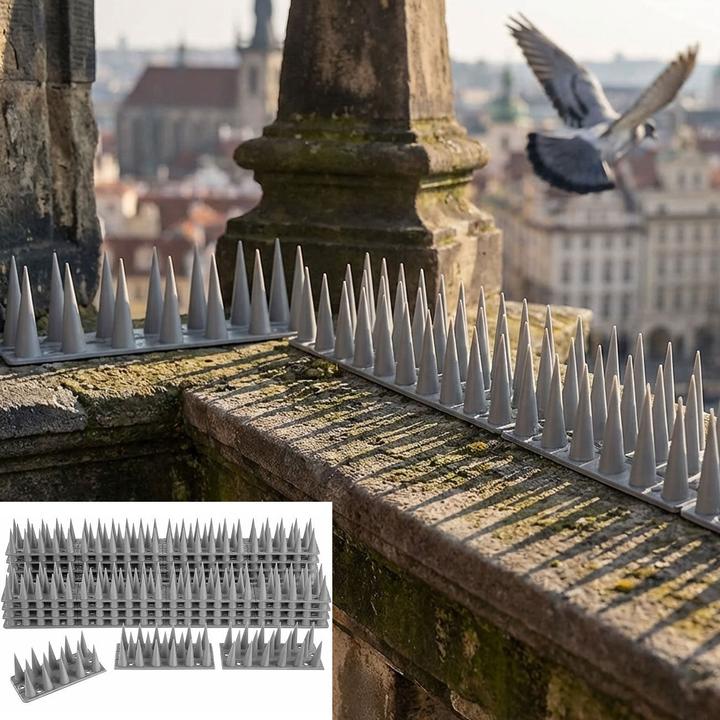 Isotronic Taubenspikes, Anti-Vogel-Spikes, grau, 5,4 m