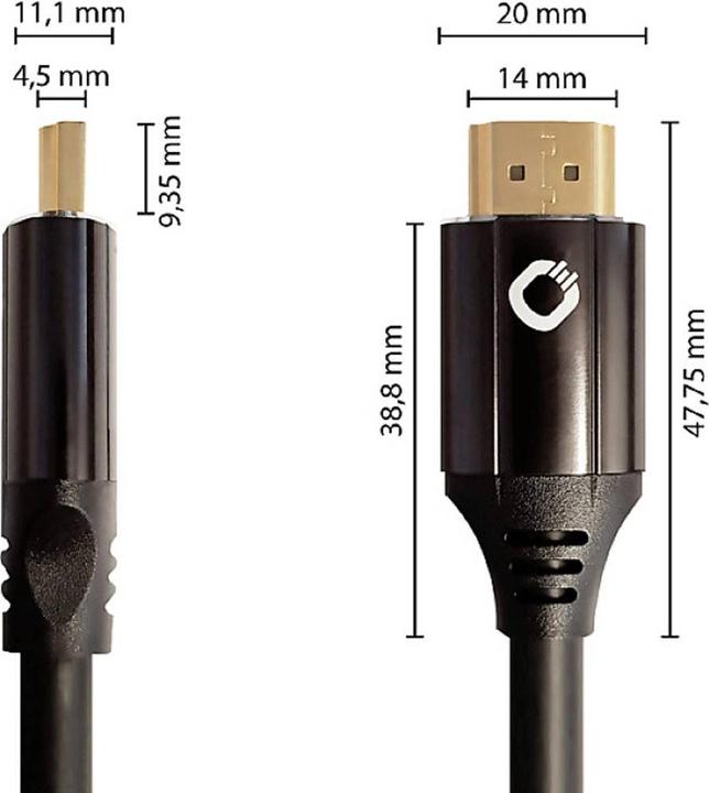 Productafbeelding Oehlbach Kabel Black Magic MKII HDMI - HDMI, 3 m (0.23 m)