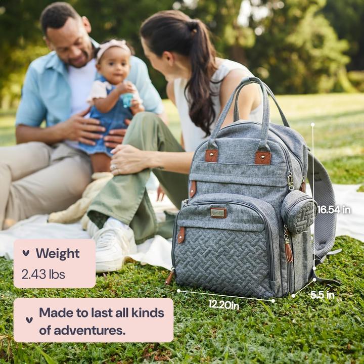 Actual product image BabbleRoo Wickeltasche mit Wickelauflage