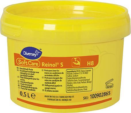 Produktbild Reinol Diversey 100902865 Soft Care S, Handwaschpaste mit natürlichem Reibemittel, 0,5 L (500 ml)