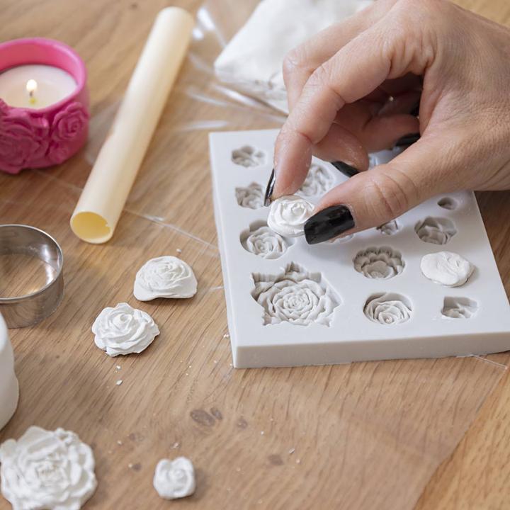 Immagine prodotto Creativ Company Versiegelung Giessformen Silikon Rosen Motiv