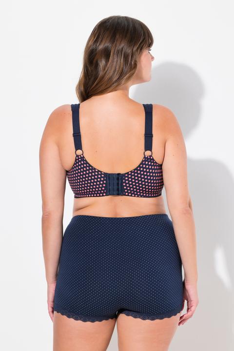 Immagine prodotto Ulla Popken Reggiseno sostenitivo senza ferretto con design a pois e coppa C-F (110 C)