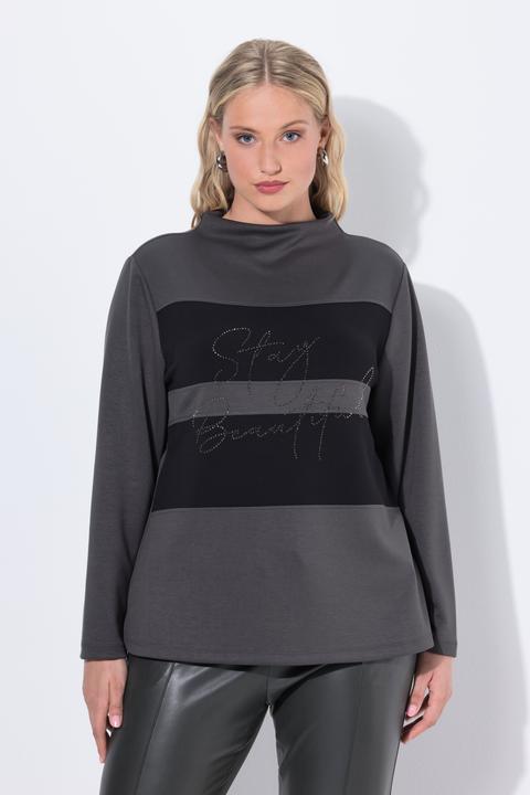 Produktbild Ulla Popken Sweatshirt, Oversized, Stehkragen, Langarm, Modalmix (58)