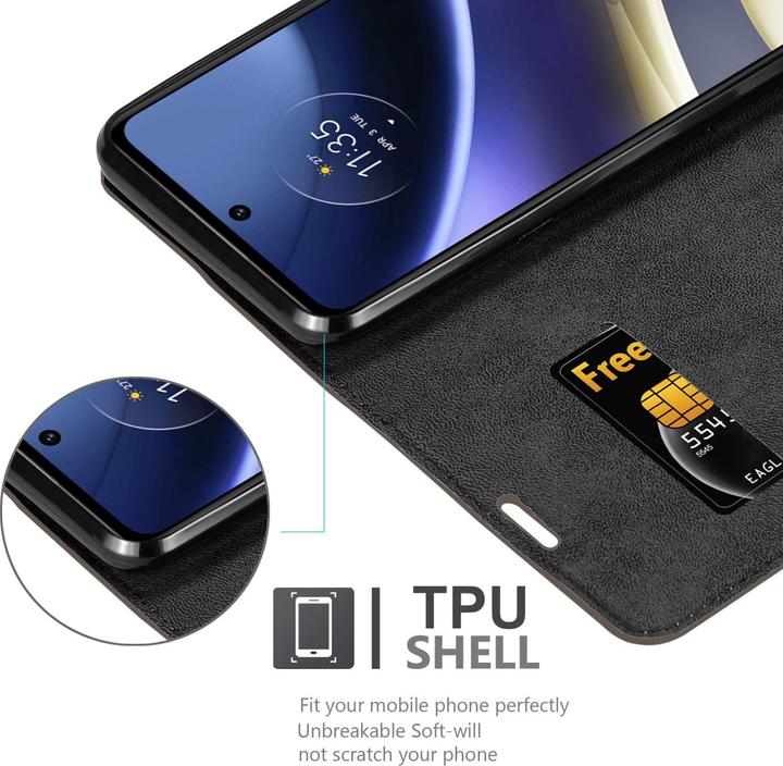 Actual product image Cadorabo Book Invis. Magnet sleeve (Motorola Moto G51 5G)