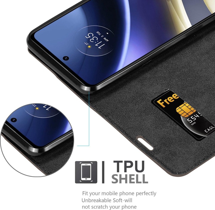 Actual product image Cadorabo Book Invis. Magnet sleeve (Motorola Moto G51 5G)