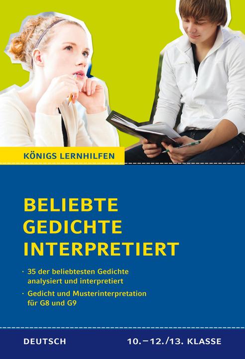 Produktbild Beliebte Gedichte interpretiert 9.-12./13. SJ. G8/G9 (Deutsch, Thomas Möbius, 2014)