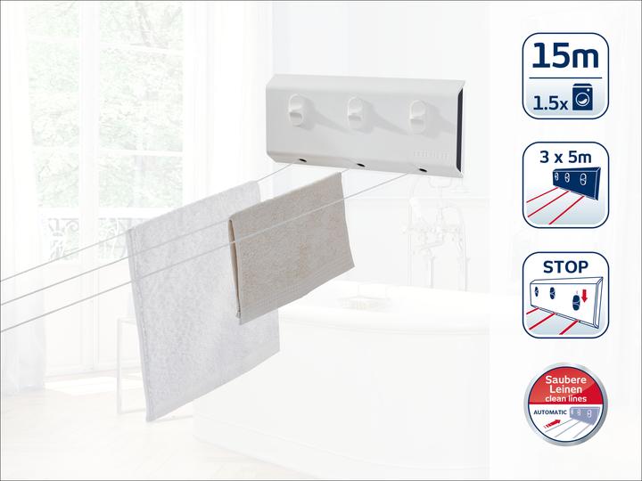 Image du produit Leifheit Séchoir Murraux Rollfix (15 m)