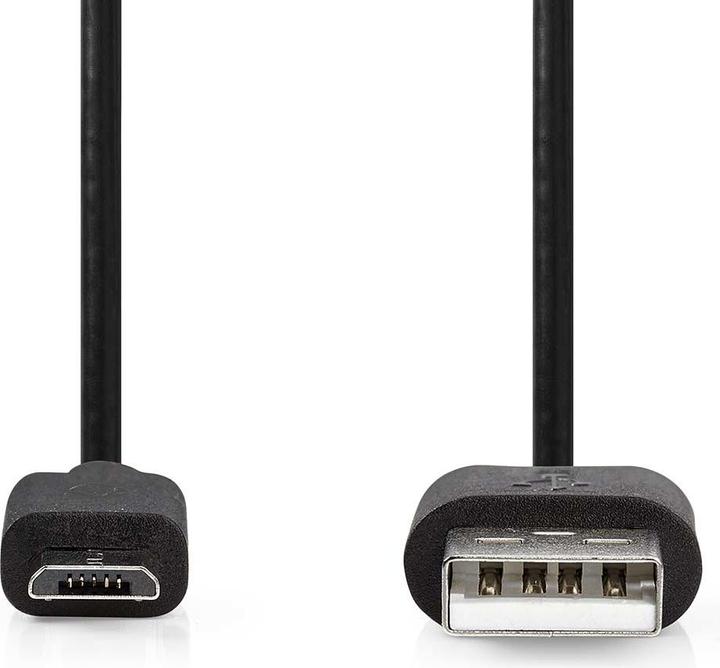 Actual product image Nedis USB cable | USB 2.0 | USB-A plug | USB Micro-B plug | 10 W | 480 Mbps | Nickel-plated | 0.5 (0.50 m, USB 2.0, 10 W)