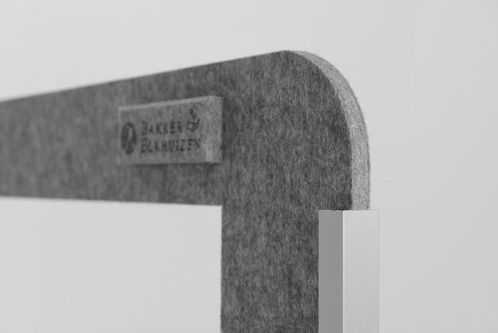 Image du produit Bakker Elkhuizen Panneau latéral rond BakkerElkhuizen avec vitre en acrylique gris (2 x 60 cm)