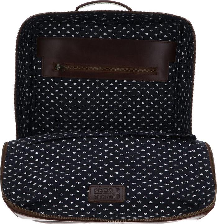 Actual product image Buckle & Seam Leder Rucksack Mik Braun/Dots