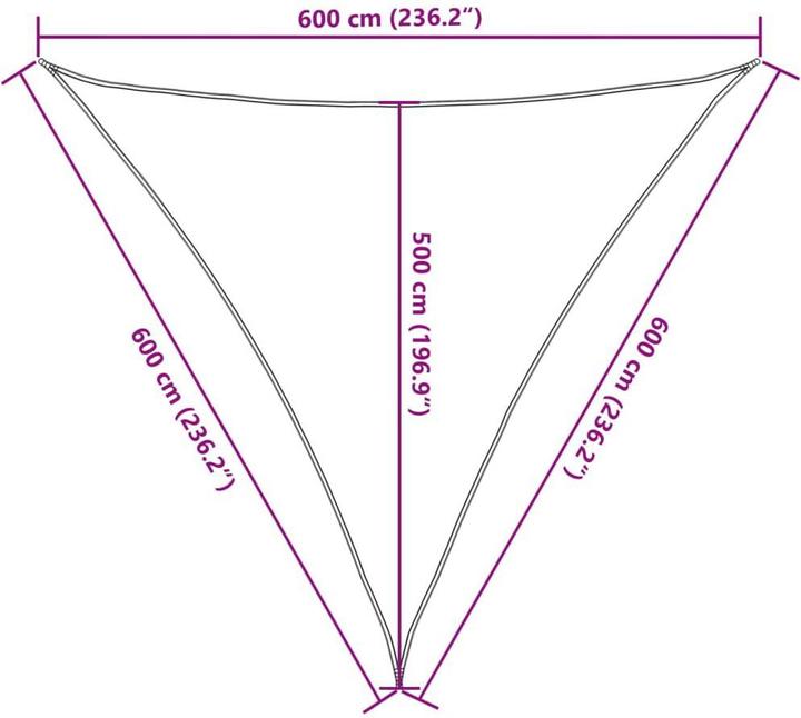 Image du produit vidaXL Sonnensegel (1500 x 600 cm)
