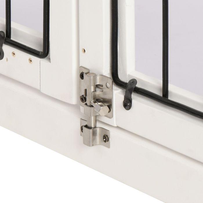 Immagine prodotto Swisshandel24 Cuccia per cani Casetta per cani Box di trasporto Gabbia per animali di piccola taglia per interni (Cane, Riflettori, Pieghevole)