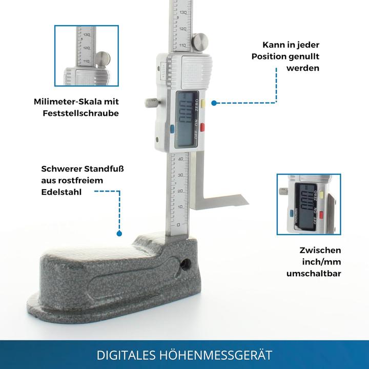 Produktbild Hedue Digitales Höhenmessgerät (15 cm)