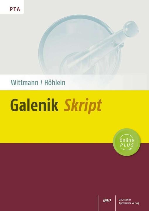 Immagine prodotto Galenik-Skript (Tedesco, Mathias Höhlein, Jutta Wittmann, 2017)
