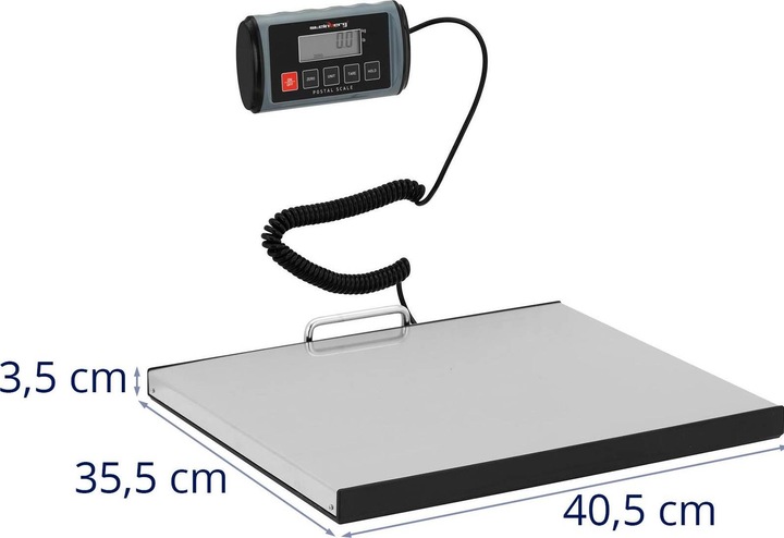 Produktbild Steinberg Paketwaage digital Industriewaage Bodenwaage Versandwaage LCD 200 kg / 0,1 kg