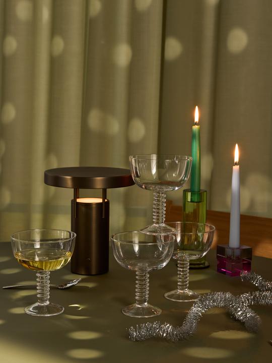Image du produit Hübsch BringMe Tragbare Lampe Mini Brüniertes messing