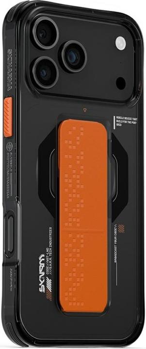 Actual product image Skinarma Haxa Case for iPhone 17 Pro Max Magnetic Charging + Grip Stand Graphite (Apple iPhone 17 Pro Max)