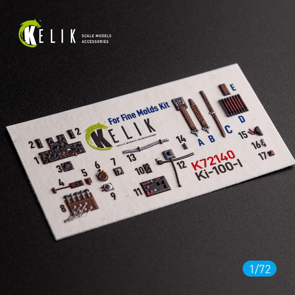 Kelik Ki-100-I - interior 3D decals for FineMolds kit, Accessori per stampante 3D