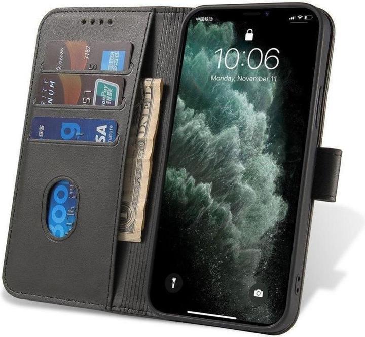 Actual product image Hurtel Magnet Case elegant case cover cover with a flap and stand function OnePlus Nord N20 5G black (OnePlus North N20 5G)