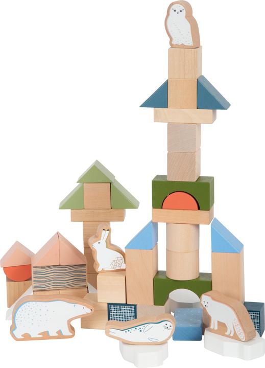 Actual product image small foot Wooden blocks "Arctic