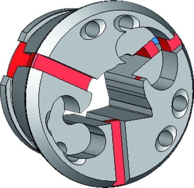 Actual product image Hainbuch Clamping head with transverse and longitudinal grooves SK 65 (15 mm)