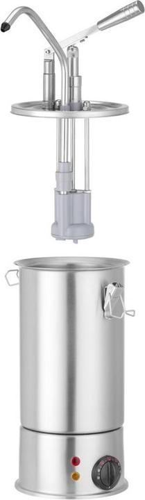 Image du produit Hendi -Chauffe-sauce en acier inoxydable de 1 litre avec distributeur, V/W,(H)mm