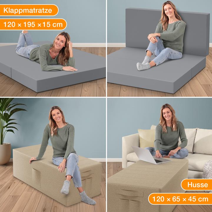 Produktbild Bestschlaf Klappmatratze (120 x 195 cm, Schaumstoffkern)