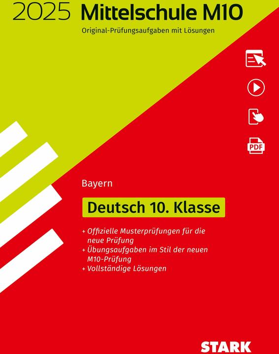 Immagine prodotto Original-Prüfungen Mittelschule M10 2025 - Deutsch - Bayern (Tedesco, 2024)