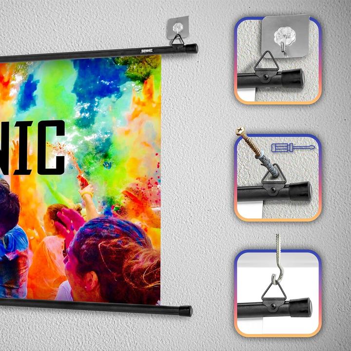 Produktbild Duronic Projektorleinwand BPS40 für Heimkino (40", 16:9, 4:3)