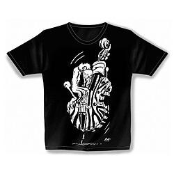 Rock You, Shirt, T-Shirt schwarz Bass Geier XL, Schwarz, (XL)