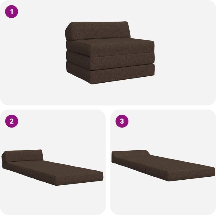 Produktbild vidaXL Klappsofa Bett