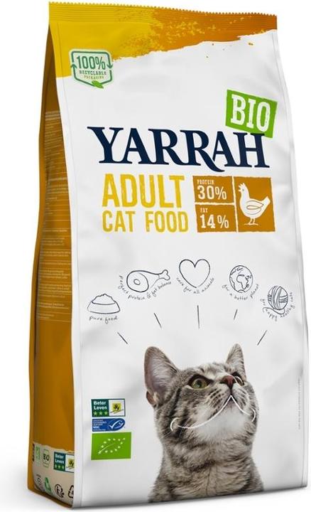 Produktbild Yarrah BIO-Katzenfutter trocken Poulet & Getreide - 10kg - (Adult, 1 Stk., 10000 g)