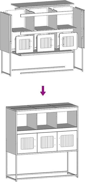 Image du produit vidaXL Sideboard (100.50 x 39 x 107 cm)